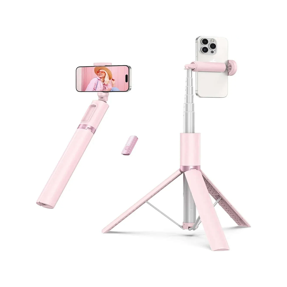 55 Inch Selfie Stick Tripod, All-in-one Extendable Aluminum Phone Tripod